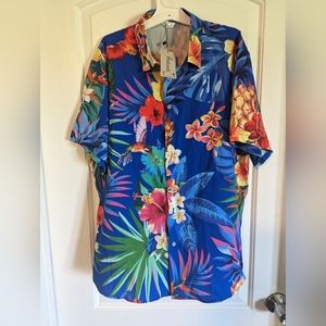 NWT Men's SheLucki Hawaiian Shirt Size L